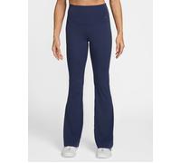 Nike Women's Zenvy High Waisted Flared Leggings - Midnight Navy/Black - Blue - Size: Large
