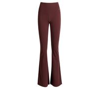 Nike Women's Zenvy High Waisted Flared Pant Burgundy Crush/Black XL
