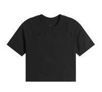 Nike Zenvy Rib Women's Dri-FIT Short-Sleeve Top - Black - Nylon/Elastane M (UK 12-14)