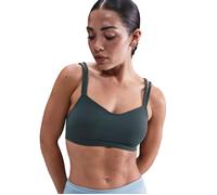 Nike Women's Zenvy Strappy Sports Bra - Seaweed/White - Green - Size: Medium