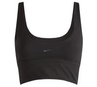 Nike Zenvy Rib Women's Light-Support Padded Longline Sports Bra - Black - Nylon/Elastane XL