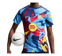 Nike x F.C. Barcelona Academy Pro Fourth Dri-FIT Pre-Match T-Shirt 'University Blue Gym Blue Opti Yellow' FZ1338-413 M