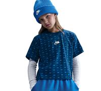 Nike x LEGO® Collection Girls' Cropped T-Shirt - Blue - Cotton L