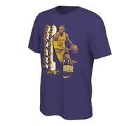 Nike x NBA Lebron James Select Pattern Printing Casual Sport Short Sleeve Men's Purple DH3717-547 XXXL