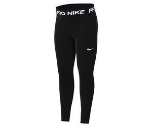 Nike Y Nk Df Pro Tight Girls' Trousers, Black/White, DM8511-010, M+