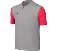 NIKE Y NK DF Trophy V JSY SS T-Shirt, Pewter Grey/Bright Crimson/Black, XL