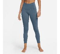 Nike Yoga Women's High-Waisted 7/8 Leggings - Blue - Polyester/Elastane XXL (UK 24-26)