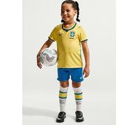 Nike Younger Kids Brazil 2026 Dri-FIT Stadium Home Kit - Yellow, Canary/Light Menta/Geode Teal, Size M Canary/Light Menta/Geode Teal