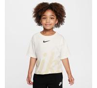 Nike Younger Kids' Cosy Graphic T-Shirt - White - Cotton 6