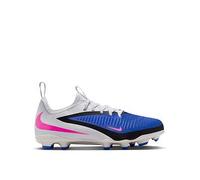 Nike Youth Phantom 6 Low Academy Firm Ground Football Boots, Racer Blue/Pink Blast-White, Size 1 Older Racer Blue/Pink Blast-White