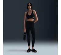 Nike Zenvy Rib Women's High-Waisted 7/8 Leggings - Black - Nylon/Elastane S (UK 8-10)