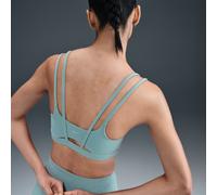Nike Zenvy Strappy Women's Light-Support Padded Sports Bra - Green - Nylon/Elastane