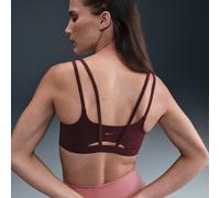 Nike Zenvy Strappy Women's Light-Support Padded Sports Bra - Red - Nylon/Elastane M