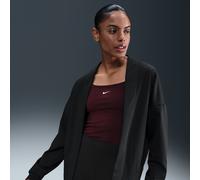 Nike Zenvy Women's Dri-FIT Oversized Cardigan - Black - Polyester/Elastane L (UK 16-18)