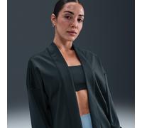 Nike Zenvy Women's Dri-FIT Oversized Cardigan - Green - Polyester/Elastane S (UK 8-10)