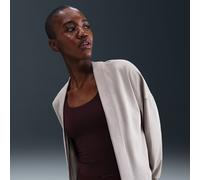 Nike Zenvy Women's Dri-FIT Oversized Cardigan - Grey - Polyester/Elastane S (UK 8-10)