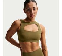 Nike Zenvy Women's Light-Support Lightly Lined Sports Bra - Brown - Nylon/Elastane XS