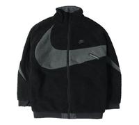 Nike Zipper Stand Collar polar fleece Large Logo Reversible Casual Jacket Black AJ2701-011 L