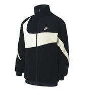 Nike Zipper Stand Collar polar fleece Large Logo Reversible Casual Sports Jacket Black AJ2701-010 M