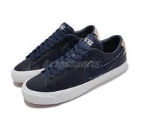 Nike Zoom Blazer Low Pro GT PRM SB Men Denim White Skate Boarding DM8890-400