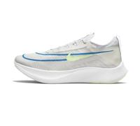 NIKE Zoom Fly 4 Men's Trainers CT2392 (White/Platinum/Blue/Lime Glow 100) UK 8 (EU 42.5)
