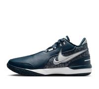 42 1/2 Nike Zoom Lebron Nxxt Gen Ampd Sierra, Armory Navy/lt Silver-sail-mtlc Silver