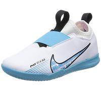 NIKE Zoom Vapor 15 Academy Ic Soccer Shoe, White/Baltic Blue-Pink Blast, 2 UK