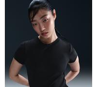 NikeCourt Advantage Women's Dri-FIT Short-Sleeve Tennis Top - Black - Polyester/Elastane XXL (UK 24-26)