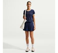 NikeCourt Court Collection Women's Dri-FIT High-Waisted Tennis Shorts - Blue - Polyester/Elastane XL (UK 20-22)