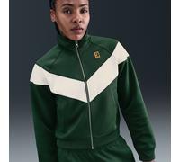 NikeCourt Heritage Windrunner Women's Tennis Jacket - Green - Polyester/Elastane M (UK 12-14)