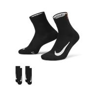 NikeCourt Multiplier Max Tennis Ankle Socks (2 Pairs) - Black 5-8