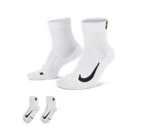 NikeCourt Multiplier Max Tennis Ankle Socks (2 Pairs) - White 8-11