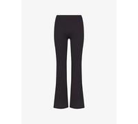 Nikeskims Womens Nikeskims Matte High-Waisted Slim-Flared Workout Leggings Obsidian S