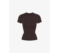 Nikeskims Womens Nikeskims Matte Padded Baby Tee Jersey T-Shirt Dark Sepia XL