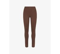 Nikeskims Womens Nikeskims Matte V-Panel Workout Leggings Dark Sepia L