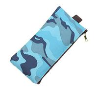 Nikgic 1 Pcs Canvas Camouflage Pen Bag Pencil Case Stationery Pouch Bag with Zipper