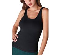 NIKIBIKI Women Seamless Classic Short Tank Top, Made in U.S.A, One Size - Black - One Size