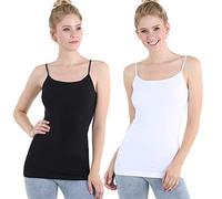 Nikibiki Women Seamless Premium Classic Camisole, Made in U.S.A, One Size - - One Size