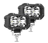 Niking Auto 4 Inch LED Pods 2Pcs 80W LED Fog Light Off Road Chase Light Spot Driving Light Bar Ditch Cubes Work Light for Trucks ATV UTV SUV Boat Tractor Dirt Bike