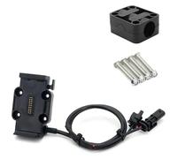 NIKISO Navigation Bracket For B&MW R1200GS R1250GS ADV S1000XR F750GS F850GS F900R USB Mobile Phone GPS Navigation Bracket Wireless Charging Support(Black - 22mm)