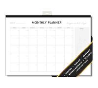 Nikita By Niki Monthly Planner Desk Pad, 52 Sheets of Quality Paper, 36cm x 26cm Undated Office Stationery Tear-Off Wall or Desk Calendar for Daily Tasking and Note Taking
