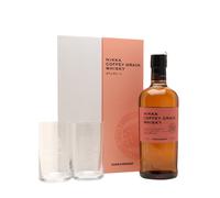Nikka Coffey Grain Whisky & 2 Highball Glass Gift Pack | Japanese Grain Whisky | 70cl | 45% ABV