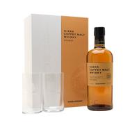 Nikka Coffey Malt Whisky & 2 Highball Glass Gift Pack | Japanese Grain Whisky | 70cl | 45% ABV