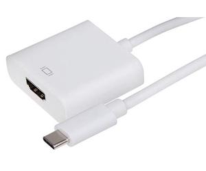 Nikkai Maplin USB-C to HDMI Adapter Supports Ultra HD V3.1 4K@30Hz 0.12m Cable