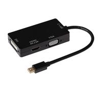 Nikkai Mini Display Port Multiport Hub 4K HDMI/VGA DVI-I 24+5 Pin/DisplayPort 1.