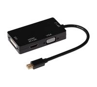 Nikkai Mini Display Port Multiport Hub 4K HDMI/VGA DVI-I 24+5 Pin/DisplayPort 1.