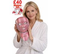 Nikki Temple Clearskin Glow Ii Led Face Mask Reduce Wrinkles And Fine Lines, Pink In White White One Size