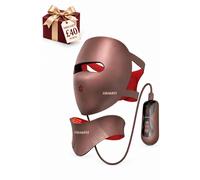 Nikki Temple Glow III LED Facial Mask Anti-Wrinkle Face & Neck Skin Rejuvenation in Brown