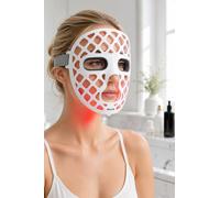 Nikki Temple Glow IV LED Facial Mask for Wrinkles Fine Lines & Acne in White