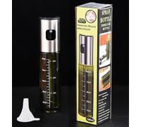 NIKKIER Oil Sprayer for Cooking,100ml Olive Oil Spritzer,Oil Sprayer for Air Fryer, Salad,BBQ,Roasting (Light Blockage)